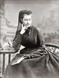 Porträtt av Eugenia, hustru till Napoleon III och drottning av fransmännen. 1800-talet.