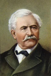 Porträtt av Ferdinand de Lesseps (1805-1894), fransk diplomat och entreprenör.