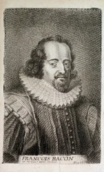 Porträtt av Francis Bacon (1561-1626), engelsk filosof. n.d. v.1600.