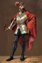 Porträtt av Francisco Pizarro (i fr. Francois Pizarre