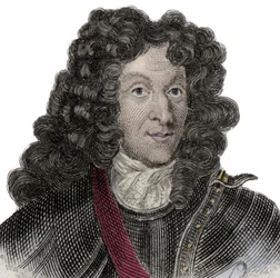 Porträtt av Francois-Henri de Montmorency-Bouteville (Francois Henri de Montmorency Bouteville) (1628-1695), marechal av Luxemburg, hertig av Piney och fransk general.
