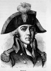 Porträtt av Francois Hanriot (1761-1794), fransk revolutionär