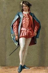 Porträtt av Francois II (1544 - 1560), kung av Frankrike.