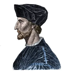 Porträtt av Francois Rabelais (1494-1553), fransk författare och läkare.