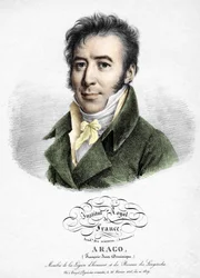 Porträtt av Francois Arago. (1786-1853)