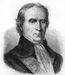Porträtt av François Barbé Marbois. 1745-1837. Konsul i USA och sedan intendant i Santo Domingo. Gravyr från 1866.