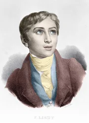 Porträtt av Franz Liszt (1811-1886), ungersk kompositör och pianist.