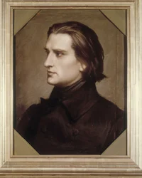 Porträtt av Franz Liszt (1811-1886), ungersk kompositör och pianist.
