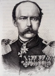 Porträtt av Frederic - Charles, Prince of Preussen (1828-1885)