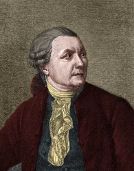 Porträtt av Friedrich Gottlieb KLOPSTOCK (1724-1803) tysk poet.
