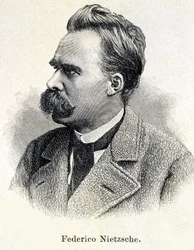 Porträtt av Friedrich Nietzsche (1833 - 1900)
