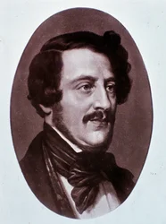 Porträtt av Gaetano Donizetti (gravyr)