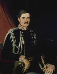 Porträtt av general Eusebio Bava (olja på duk)