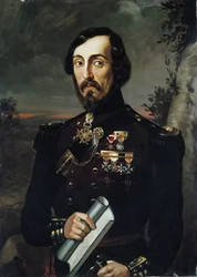 Porträtt av general Giacomo Durando (olja på duk)