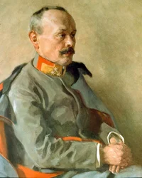 Porträtt av general Svetozar Boroevic von Bojna, österrikisk stabschef (målning)