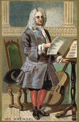 Porträtt av George Frederick Handel (Georg Friedrich Handel