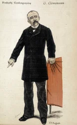 Porträtt av Georges Clemenceau