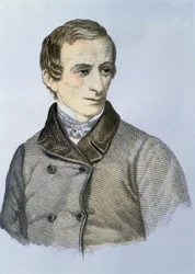 Porträtt av Giacomo Leopardi (1798 - 1837)