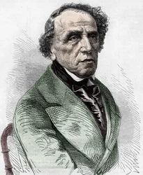 Porträtt av Giacomo Meyerbeer (1791-1864), tysk kompositör.