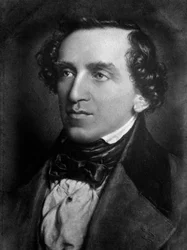 Porträtt av Giacomo Meyerbeer (gravyr)