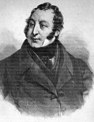 Porträtt av Gioacchino Rossini (1792-1868) - i "" The Contemporains "", n.d. sent 1800-tal.