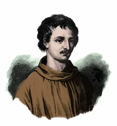 Porträtt av Giordano Bruno (1548-1600)