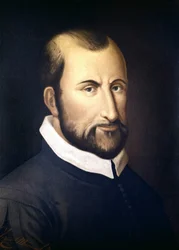 Porträtt av Giovanni Pierluigi Da Palestrina (1525 - 1594), italiensk kompositör, Milanos konservatorium