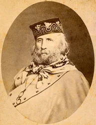 Porträtt av Giuseppe Garibaldi (1807-1882) 1875.