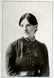 Porträtt av Giuseppina Raimondi (1841-1918), hustru till patrioten och hjälten från den italienska Risorgimento Giuseppe Garibaldi (1807-1882)