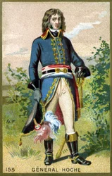 Porträtt av general Hoche (1768 - 1797). Kromolitografi från slutet av 1800-talet.