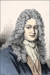 Porträtt av Gottfried Wilhelm Leibniz (1646 -1716), tysk filosof.