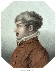Porträtt av Gottlob Ernst Schulze (1761 - 1833) tysk filosof