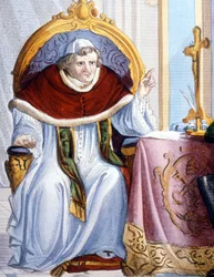 Porträtt av Gregorius XVI (1745 - 1846).