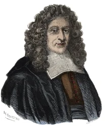 Porträtt av Guillaume Amfrye, Abbe av Chaulieu (1639 -1720) fransk libertinsk poet