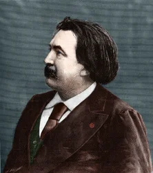 Porträtt av Gustave Dore (1832-1883), fransk målare och serietecknare.