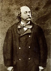 Porträtt av Gustave Flaubert (1821-1880), fransk författare.