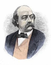 Porträtt av Gustave Flaubert (1821 - 1880).