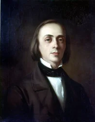 Porträtt av Hans von Bulow (1830 - 1894), tysk dirigent. Målning. Wagner Museum Bayreuth.