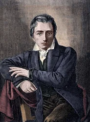 Porträtt av Heinrich Heine (1797-1856), tysk författare.