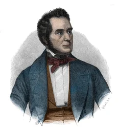Porträtt av Heinrich Wilhelm August Freiherr von Gagern (1799-1880), statsman som argumenterade för Tysklands enande - Porträtt av Heinrich Wilhelm August von Gagern (1799-1880)