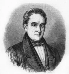 Porträtt av Hendrik Tollens 1780-1856. holländsk poet.