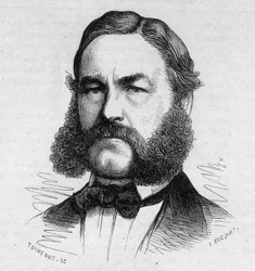 Porträtt av Henri (Heinrich) Barth tysk resenär och upptäcktsresande 1821-1865.