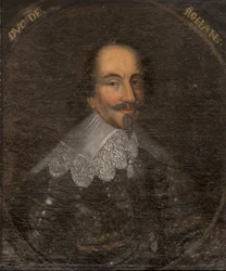 Porträtt av Henri II de Rohan (1579-1638), hertig av Rohan och prins av Leon, anonym. Olja på duk. Mått: 65x55 cm. Nationalmuseum Stockholm