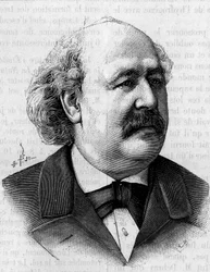 Porträtt av Henri Jules Debray (1827-1888), fransk kemist. (Från ett fotografi av Eugene Pirou). Gravyr i "" Nature: granskning av vetenskaperna och deras tillämpningar på konst och industri "" av 11 augusti 1888.