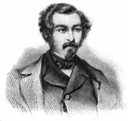Porträtt av Henri de Ruolz (1811-1887), fransk kemist.