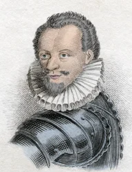 Porträtt av Henrik I av Lorraine, 3:e hertig av Guise, känd som Scalafre (1550 - 1588)