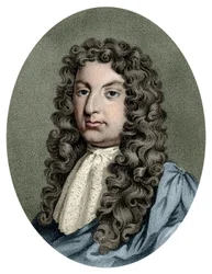 Porträtt av Henry Purcell (1659 - 1695), brittisk kompositör.