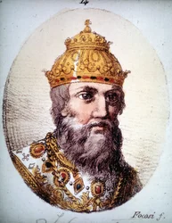 Porträtt av Ivan IV den förskräcklige (1530 - 1584), rysk tsar.