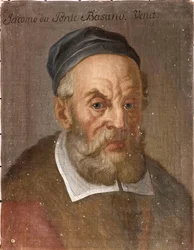 Porträtt av Jacopo Bassano (Jacopo dal Ponte) (ca 1510-1592), Anonym . Olja på duk, ca 1590. Mått: 39x31 cm. Nationalmuseum Stockholm