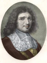 Porträtt av Jean Baptiste (Jean-Baptiste) Colbert (1619-1683).